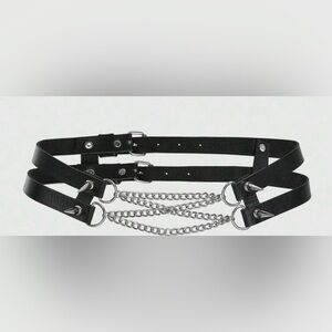 Studded chain accent belt - new never worn no tags